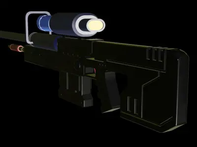 Free Rifle Free low-poly 3D model
