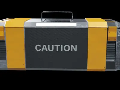 sci-fi crate army for game  Low-poly 3D model