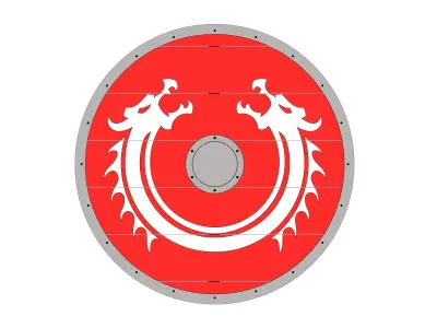 Viking shield 3D model