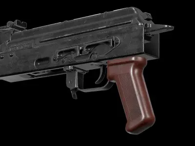 AK - Pistol Grip - AK74 STD Low-poly 3D model