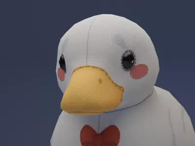 PBR Duck Decoration Free Free low-poly 3D model