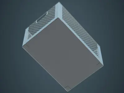 Crate 2A Low-poly 3D model