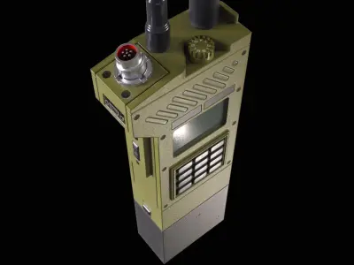 Military Walkie-Talkie Free low-poly 3D model