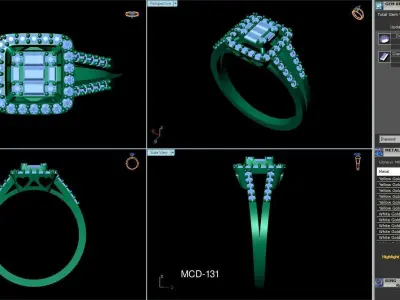 3DM-STL 60 FANCY RING FILES 3D Model Pack