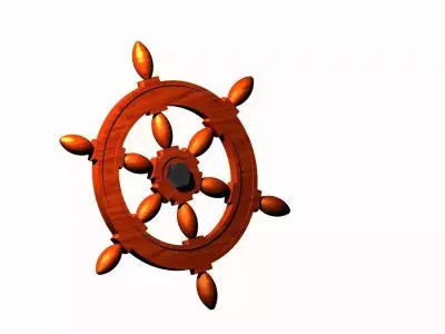 Steering wheel helm 3D model