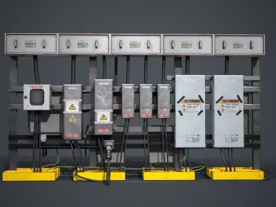 control panel Low-poly 3D model get