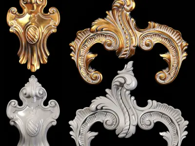 Collection of 40 classic carvings Part 3 3D model