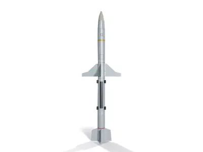 AGM-88 HARM Missile Low-poly 3D model
