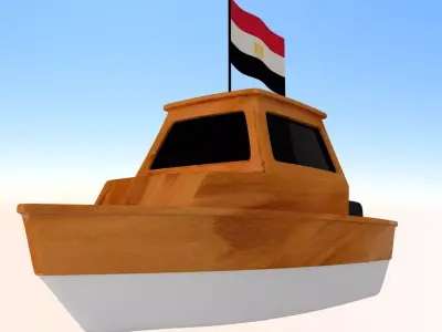 Egypt Fishing Boat 3D model