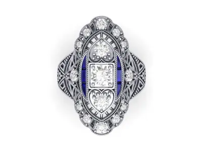 Wedding Ring 3D print model 111