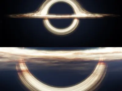  Gargantua Black Hole Accretion Disk Animated For Blender 
