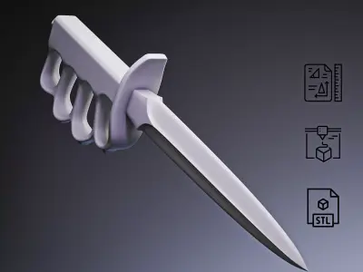 Trench Knife RoZ 3D print model