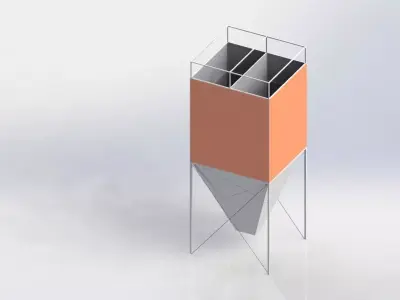 Square Silo  3D model
