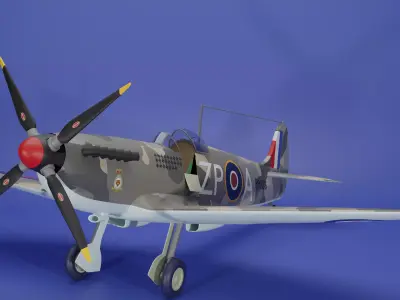Supermarine Spitfire 3D model get