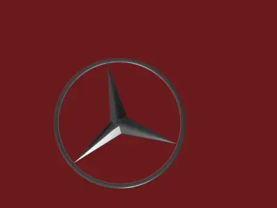 mercedes logo Free 3D model