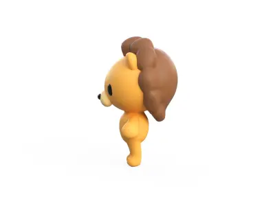 Little animal cute - Lion cute - Character008 Low-poly 3D model