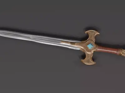 sword 3d model  Low-poly 3D model