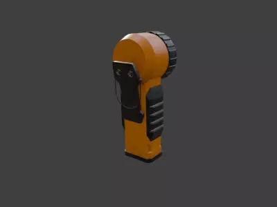 Flashlight Pack - 4 PBR Flashlights 3D Model Low-poly 3D model