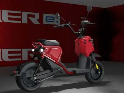 HONDA ZOOMER E Low-poly 3D model