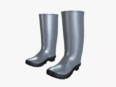 Heat resistant safety shoes 3D model