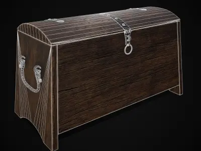 Slavomir Viking Chest Low-poly 3D model
