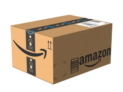 Amazon Box 2B PBR 09 Low-poly 3D model