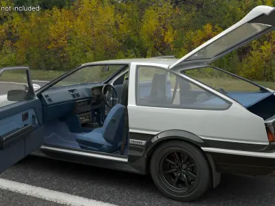  Toyota AE86 Trueno White 