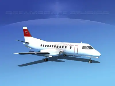SAAB SF340 Richards Aviation 3D model