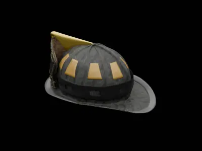  High detailed Fire Helmet  3D model