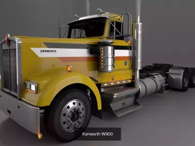 Semi Trucks Collection 3D Model Pack