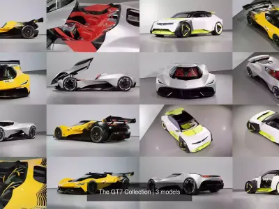 The GT7 Collection 3D Model Pack