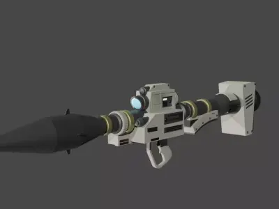 Low-Poly Rocket Launcher Low-poly 3D model
