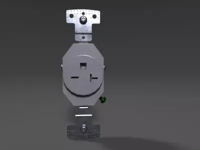 Device Yoke Low Poly 3D Model Low-poly 3D model