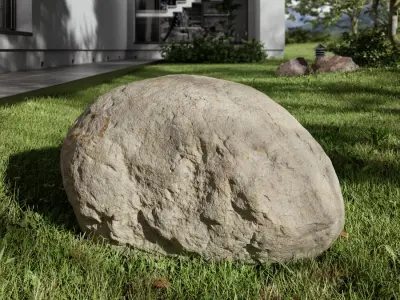  Warm Toned Smooth Egg Shaped Large Rock Boulder Model  purchase
