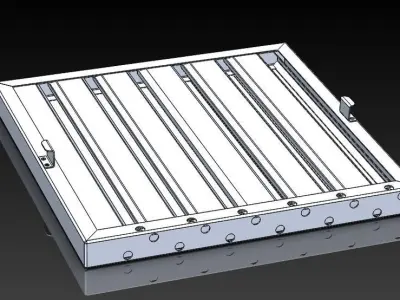 Exhaust Hood Grease Filter 300x300x26 5 Free 3D model