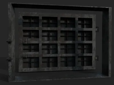 Hermetic Gate Low-poly 3D model