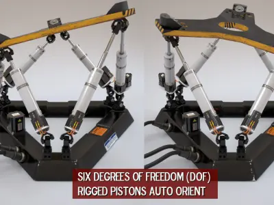 Hexapod Platform 3D model