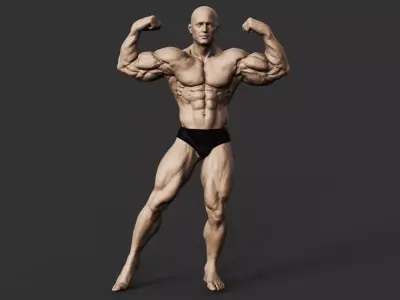 Bodybuilder 3D print model shop