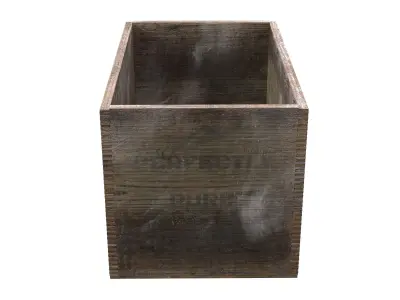 Wooden Cinnamon box Low-poly 3D model