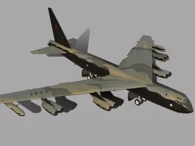 Boeing B-52 Stratofortress 3D model 7