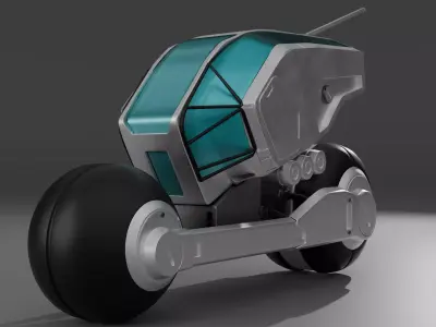 Sci Fi Bike Low-poly 3D model purchase