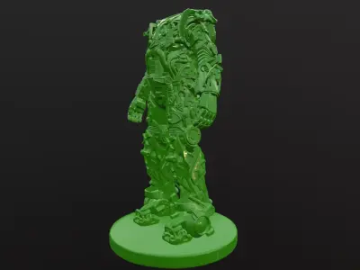 FALLOUT POWER ARMOR BASE SCULPTURE 3D model