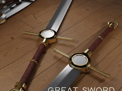 Melee Weapon Pack Low-poly 3D model