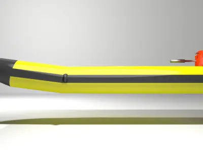 Inflatable motor boat - Type 2 3D model