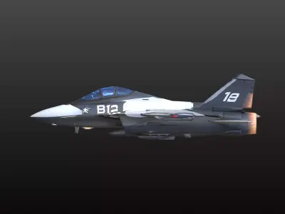 Stealth Fighter Jet Figurine B12 Inspired 3D print model