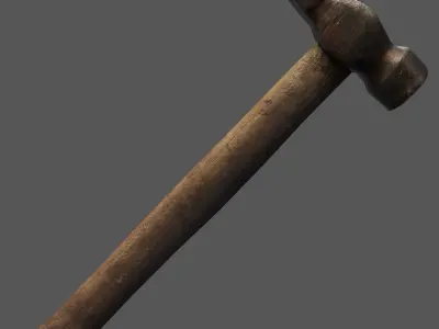 Hammer Low-poly 3D model 41