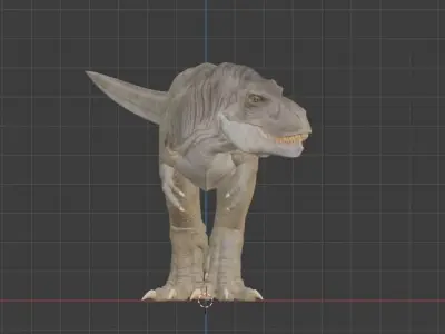 Rigged Trex shep Free 3D model