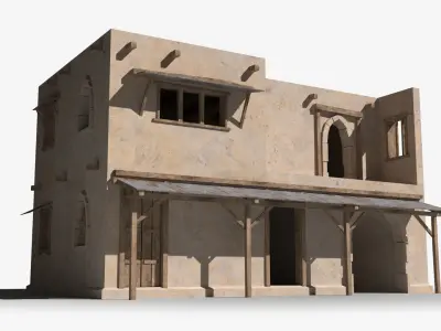 Arab x2 Low-poly 3D model