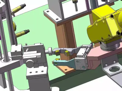 Welding machine inspection component rotor 3D model