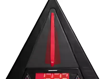 Futuristic Pyramid Digital Alarm Clock 3D model